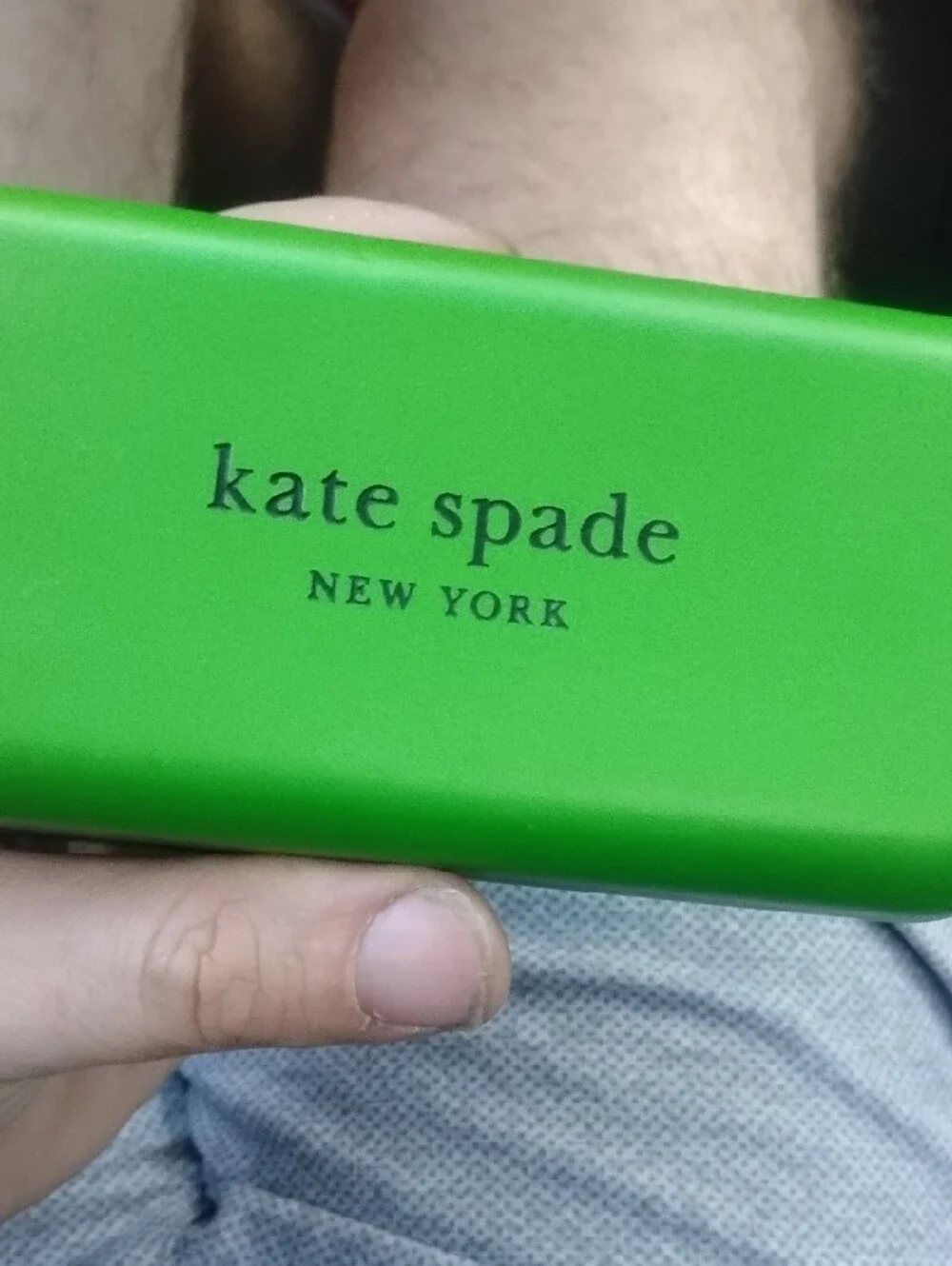 kate spade Bright Green Hard Eyewear Case